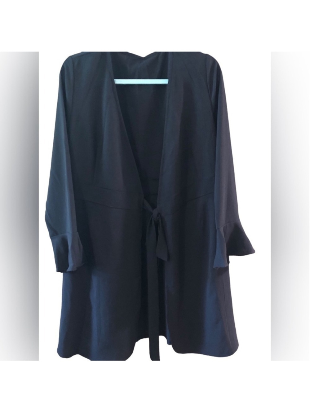 WEEPINLEE Womens Long Bell Sleeve Wrap Dress or cover-up, Size S, NWOT